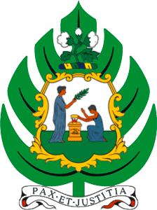 Вариант герба Сент-Винсента и Гренадин, изображавшегося на государственном флаге 1979-85гг.