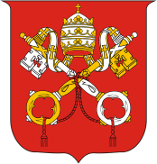 На гербе Ватикана изображена пара скрещенных ключей (от Рая и Рима) под папской тиарой.