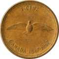 Юбилейная монета Канады номиналом 1 цент, посвященная 100-летию Канадской Конфедерации