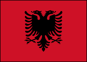 Флаг Албании представляет собой прямоугольное полотнище красного цвета с соотношением сторон 5:7, в центре которого черный двуглавый орел.