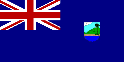 Флаг Антигуа времен колониальной зависимости от Великобритании.