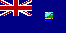 Британский синий кормовой флаг с эмблемой территории в вольной части (англ.: ''The British (Defaced) Blue Ensign with the Badge''). Использовался неофициально