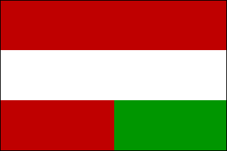 Флаг Австро-Венгрии (1869-1918гг.). Так называемый ''Флаг Компромисса''.