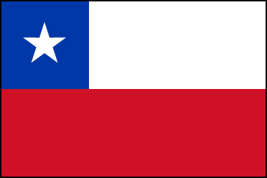 Флаг Чили. Соотношение сторон 2:3.