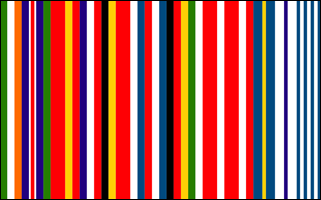 Один из предлагаемых вариантов нового флага Европы Рема Коолхаса 2002г.
