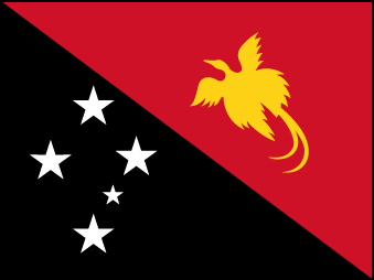Флаг Папуа-Новой Гвинеи. Соотношение сторон 3:4.