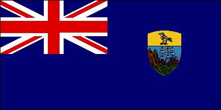 Флаг Острова Святой Елены. Соотношение сторон 1:2.