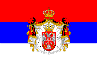 Государственный флаг Королевства Сербия (1882-1918гг.)