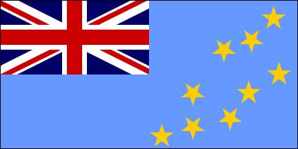 Флаг Тувалу. Пропорции: 1:2.