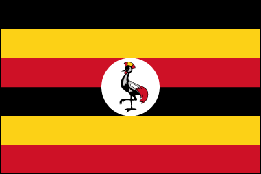 Флаг Уганды, соотношение сторон 2:3.