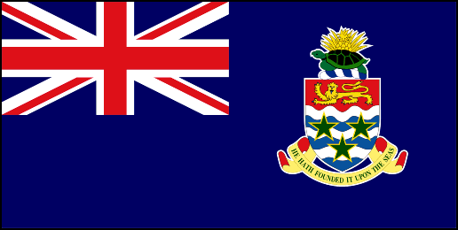 Флаг Каймановых Островов. Соотношение сторон 1:2.