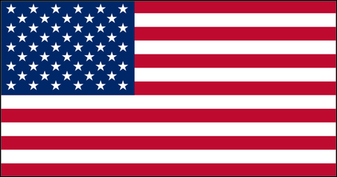 Современный флаг США (2009г.)
